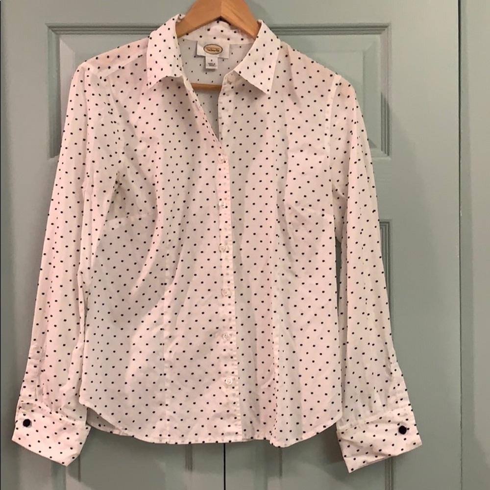 Vintage Talbots Swiss Dot Buttondown